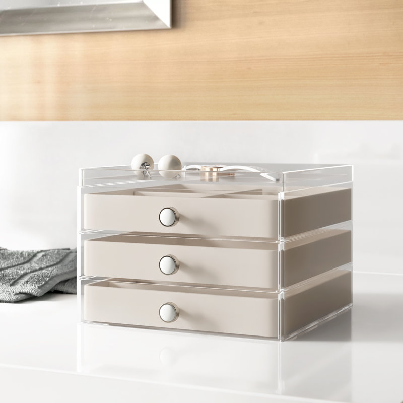 Dotted Line™ 3 Drawer Slim Jewelry Box & Reviews Wayfair